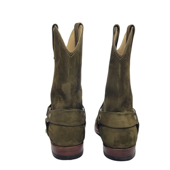 Western / rodeo boots. Leather. Size  37/ US 6. Olive Green Color. - Picture 4 of 14